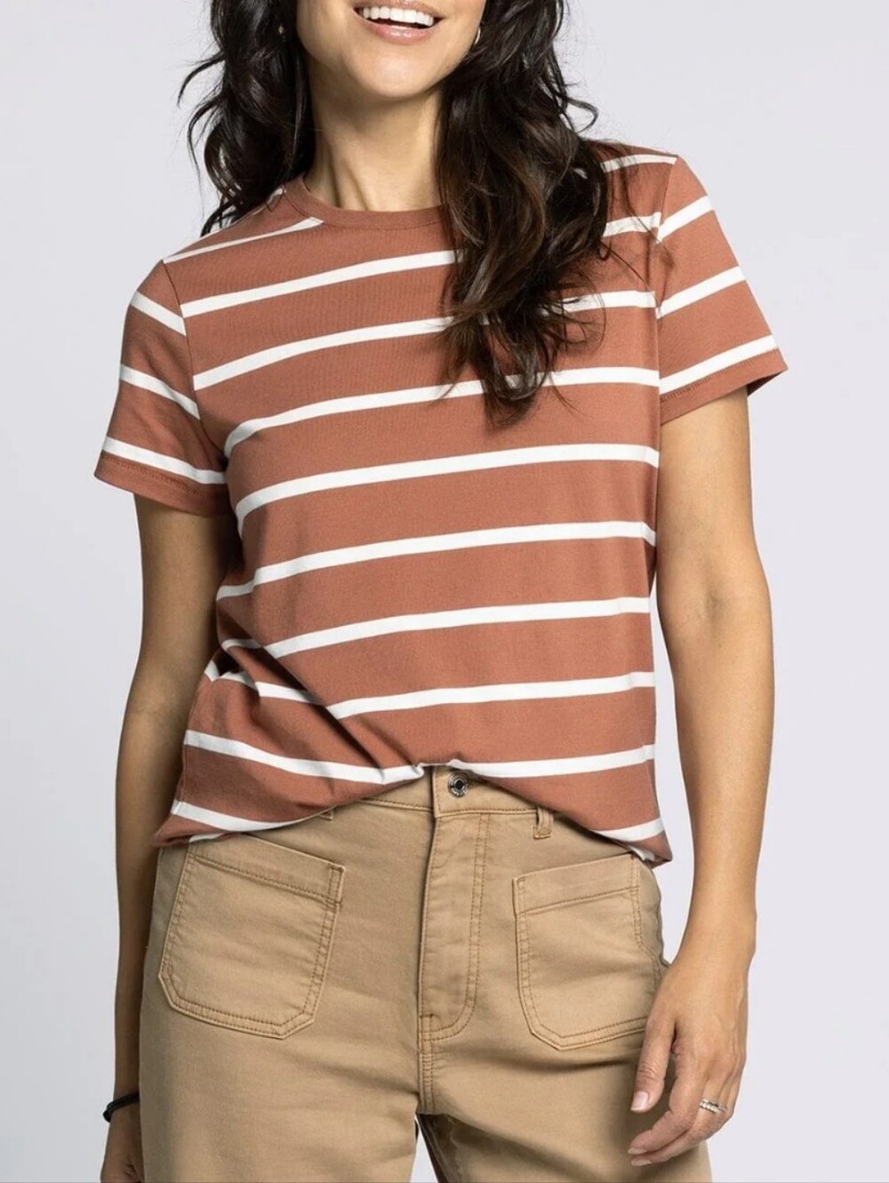 New‎ Hem & Thread Striped Top Small